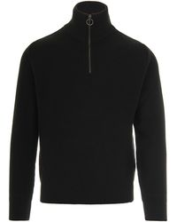 Paul & Shark - Maglia Mezza Zip Nera - Lyst