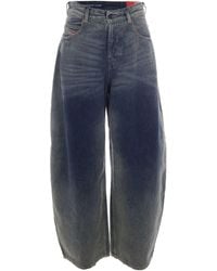 DIESEL - High-Rise Wide-Leg Jeans - Lyst