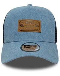 KTZ - Trucker Cap 9Forty A-Frame Denim - Lyst