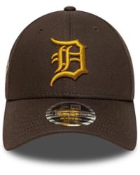 KTZ - Cappellino 9Forty M-Crown Detroit Tigers Mlb World Series Patch Marrone Scuro - Lyst