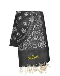 MC2 Saint Barth - Telo Mare Foutas Bandana Nero - Lyst