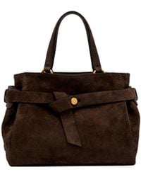 Gianni Chiarini - Borsa Miranda Suede Moka - Lyst