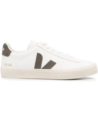 Veja - Campo Chromefree Leather Extra White Khaki - Lyst
