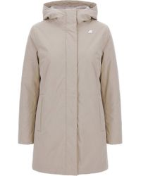K-Way - Giubbino Sophie Twill Soft Beaver - Lyst