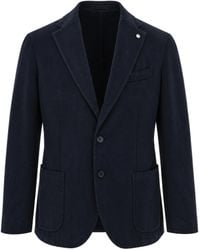 L.B.M. 1911 - Blazer Monopetto Blu - Lyst