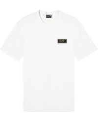 EA7 - T-Shirt Premium Label Sugar - Lyst