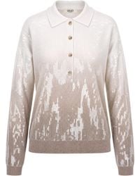 Liu Jo - Polo Con Paillettes Camel Shaded - Lyst