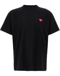 Carhartt - T Shirt S/S Heart Ii Hartt Nera - Lyst