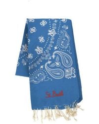 MC2 Saint Barth - Telo Mare Foutas Bandana Azzurro - Lyst