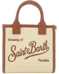 MC2 Saint Barth - Borsa Vanity Mini Ecrù - Lyst