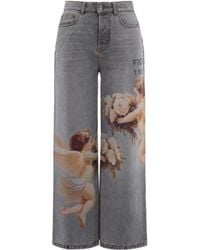 Fiorucci - Jeans Baggy Angeli Bouquet - Lyst