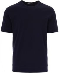 Paolo Pecora - T-Shirt Basic Blu - Lyst