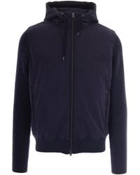 Herno - Full Zip Hooded Wool Jacket - Lyst