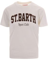 MC2 Saint Barth - Graphic Crew Neck T-Shirt - Lyst