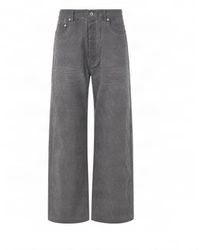 Rick Owens - Geth Mid-Rise Wide-Leg Jeans - Lyst