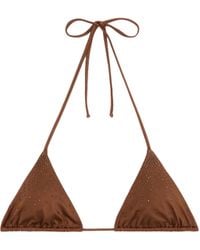 MC2 Saint Barth - Top Bikini Annabelle Shiny Strass - Lyst