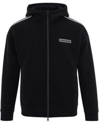 EA7 - Felpa Full Zip Logo - Lyst