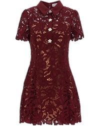 Self-Portrait - Mini Lace Dress - Lyst