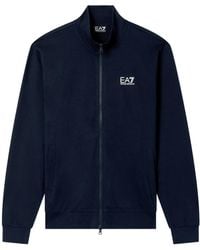 EA7 - Felpa Bomber Core Identity - Lyst