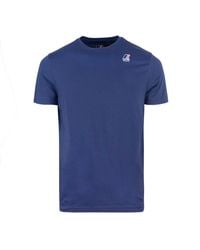 K-Way - T-Shirt Le Vrai Eduard Blu - Lyst
