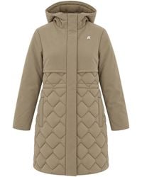 K-Way - Piumino Siphelle Hybrid Warm Shell Khaki - Lyst