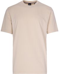 BOSS - T-Shirt Con Logo Ricamato - Lyst