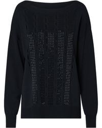 Liu Jo - Embroidered Knit Sweater - Lyst