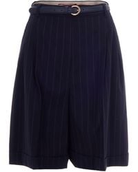 Max Mara - Stripes Shorts - Lyst