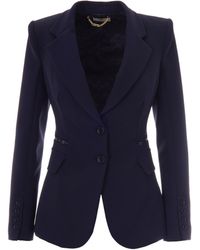 Elisabetta Franchi - Monocromatico Polyester Blazer - Lyst