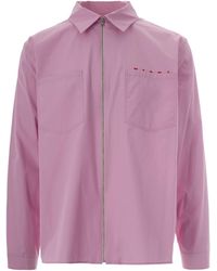 Marni - Zip-Up Shirt - Lyst