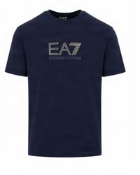 EA7 - Logo T-Shirt - Lyst