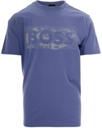 BOSS - T-Shirt Logo Grafico Light Pastel - Lyst