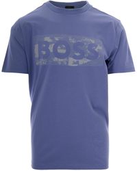 BOSS - T-Shirt Logo Grafico Light Pastel - Lyst