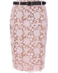 Self-Portrait - Midi Skirt Lace - Lyst