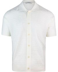 Paolo Pecora - Camicia Bianca Operata - Lyst