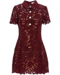 Self-Portrait - Mini Lace Dress - Lyst