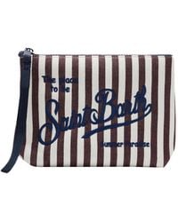 Mc2 Saint Barth - Pochette Aline Effetto Denim A Righe - Lyst