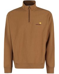 Carhartt - Felpa Half Zip American Script Hamilton - Lyst