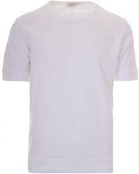 Paolo Pecora - T-Shirt Basic Bianco Ottico - Lyst