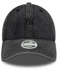 KTZ - Cappellino 9Twenty New York Yankees Mlb Denim Nero - Lyst