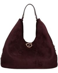 Liu Jo - Borsa Hobo Borchie Aubergine - Lyst