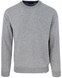 Paul & Shark - Maglia Girocollo Sharrk Label Grigia - Lyst
