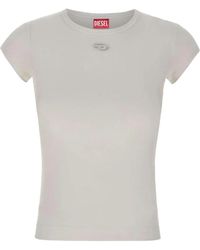 DIESEL - Slim Fit Round Neck Tee - Lyst