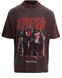 Represent - T-Shirt Dream On Tour Marrone - Lyst