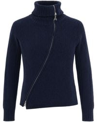 Patrizia Pepe - Maglia Con Zip Asimmetrica Nexus - Lyst