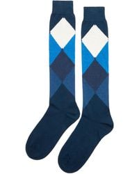 Ballantyne - Calze Lunghe Fantasia Dark Blu Diamond - Lyst