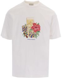 Drole de Monsieur - T-Shirt Hibiscus Off - Lyst
