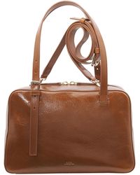 A.P.C. - Borsa A Mano Virginie Box Coffee - Lyst