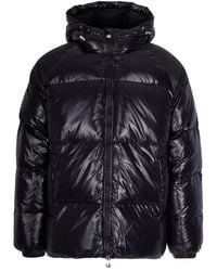 Pyrenex - Piumino Bomber Laccato Con Cappuccio - Lyst