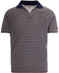 MC2 Saint Barth - Stripes Shirt Collar Polo - Lyst